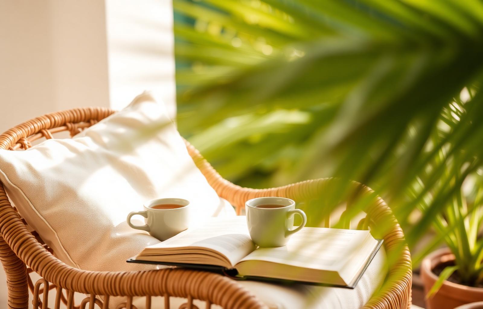 Quiet morning on a Southwest Florida lanai with tea and a journal