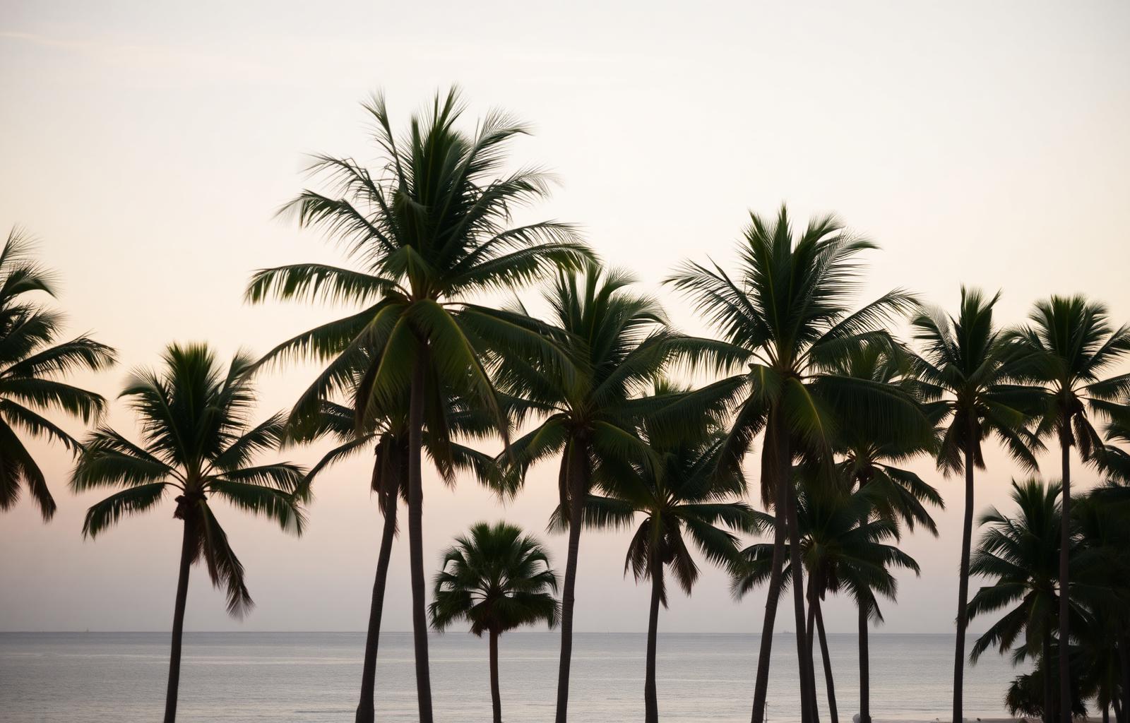 Palms against a soft Southwest Florida sky